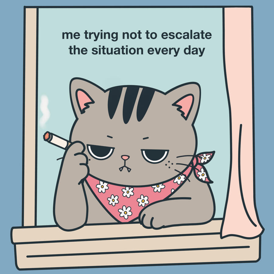 TRYING NOT TO An ordinary day of practicing restraint—with mixed results.
